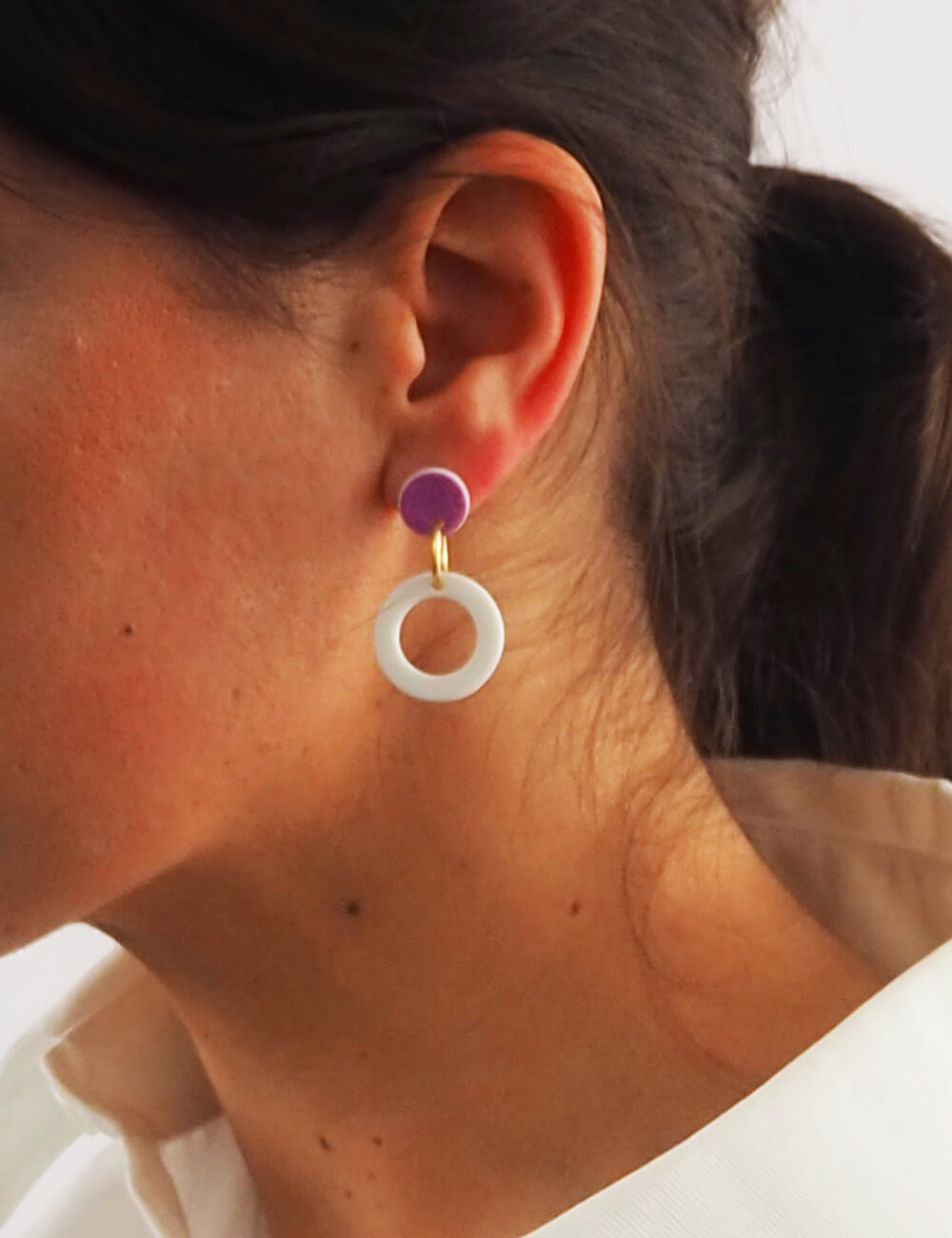 Petits anneaux violet