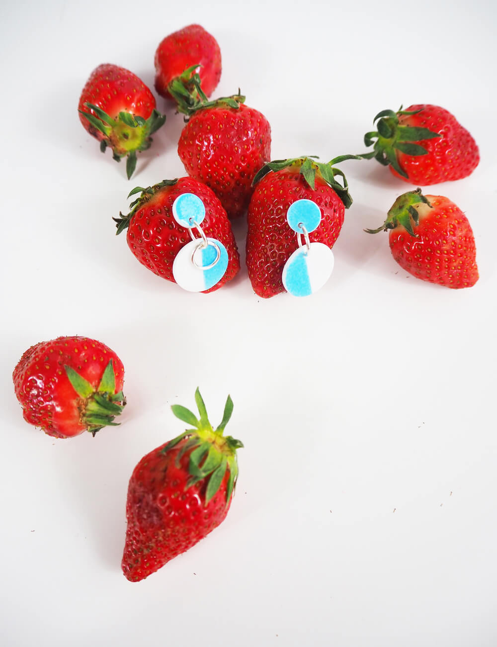 Boucles d'oreilles londres bleu ciel