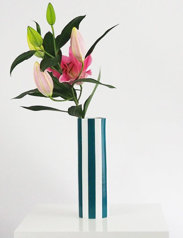 Vase turquoise porcelaine limoges