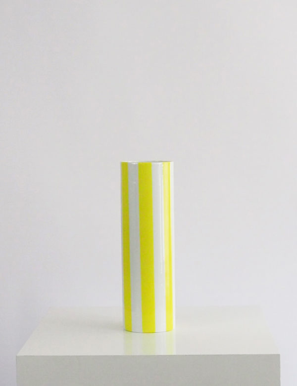 Vase jaune porcelaine limoges