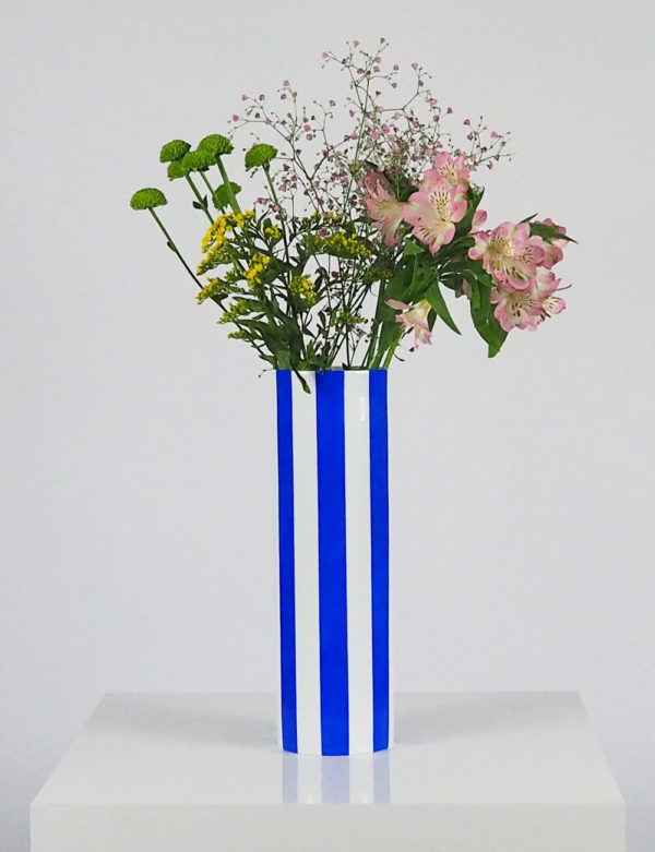 Vase bleu foncé porcelaine limoges