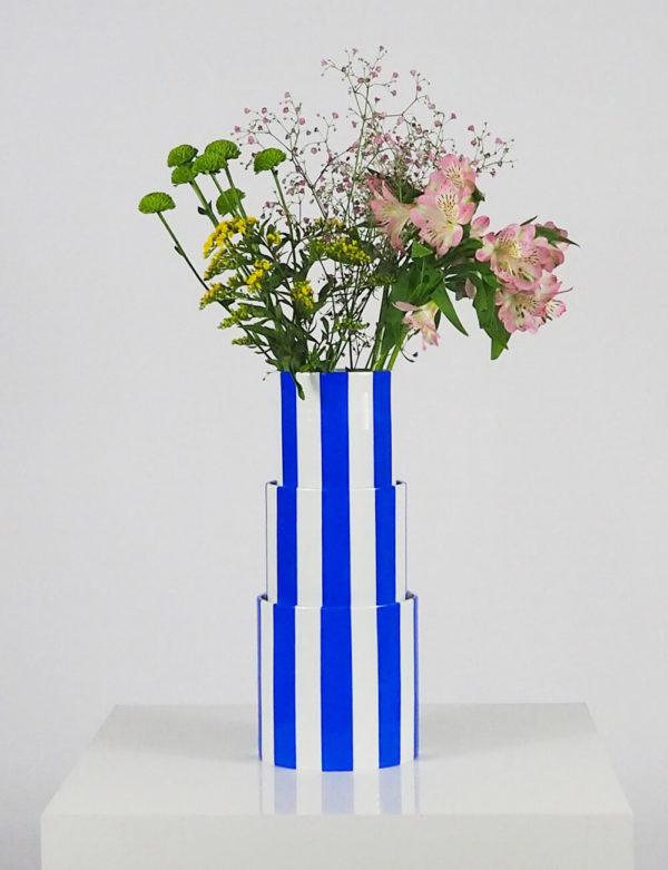 Vases trio bleu azur