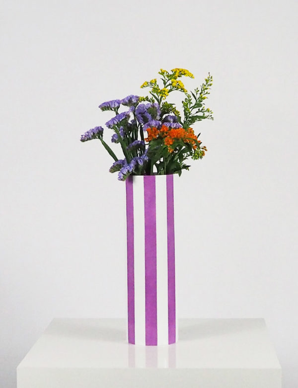 Vase violet porcelaine limoges