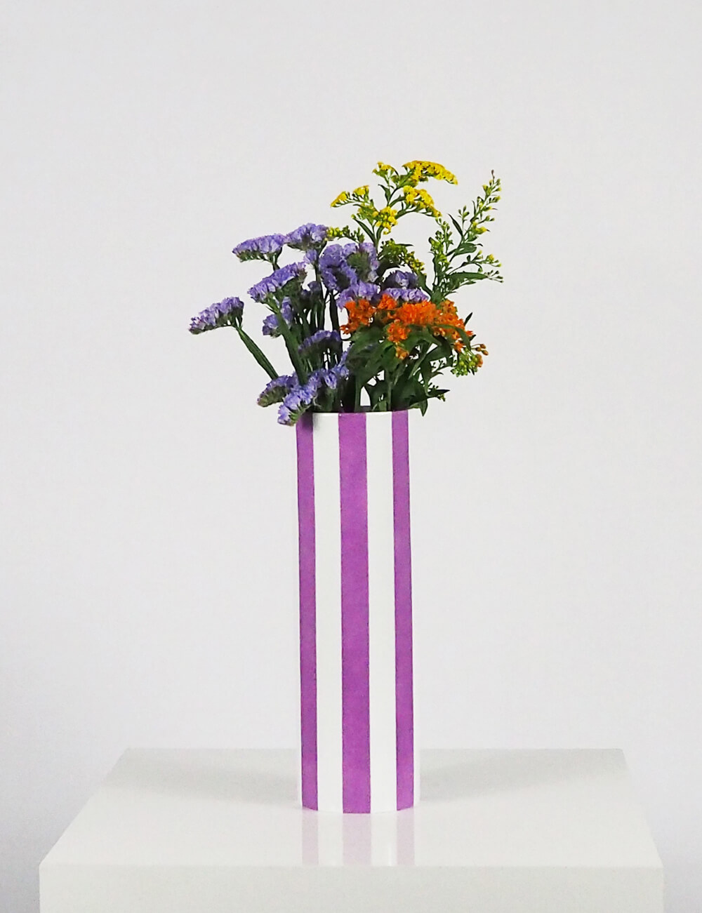 Vase violet porcelaine limoges