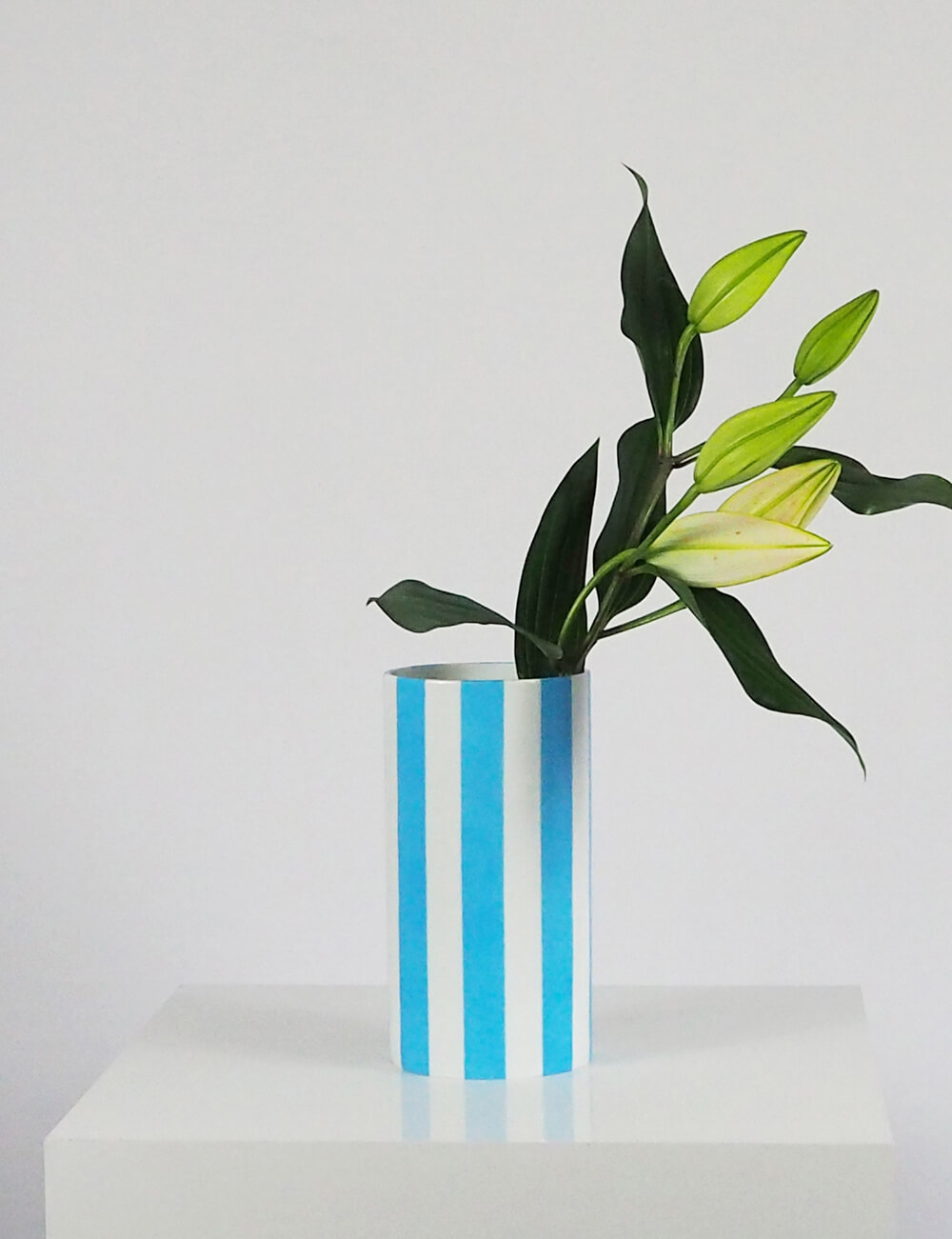 Vase bleu clair porcelaine limoges