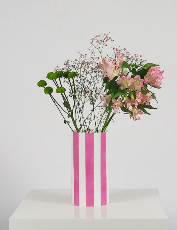 Vase rose porcelaine limoges