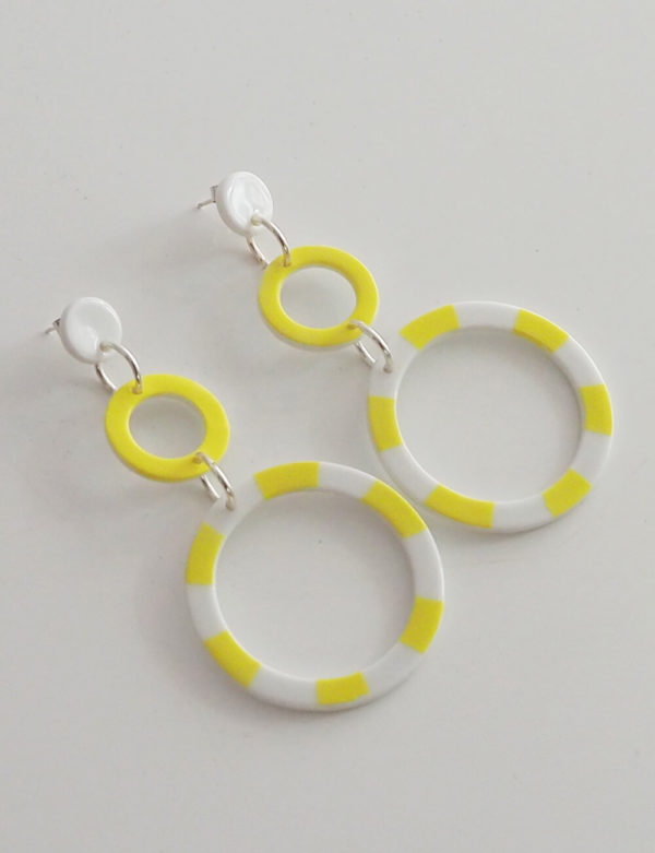 Deux anneaux jaune citron