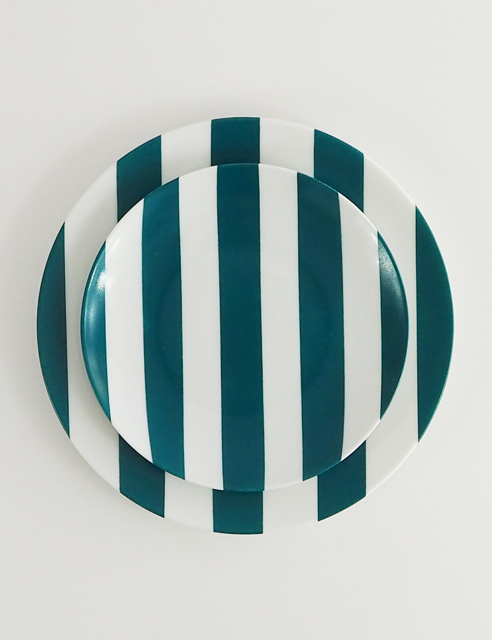 Assiettes vert turquoise