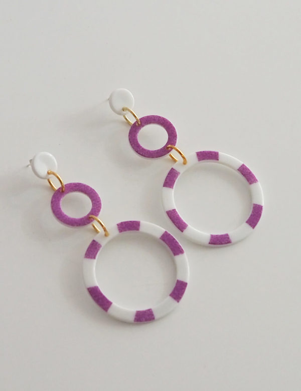 Deux anneaux violet