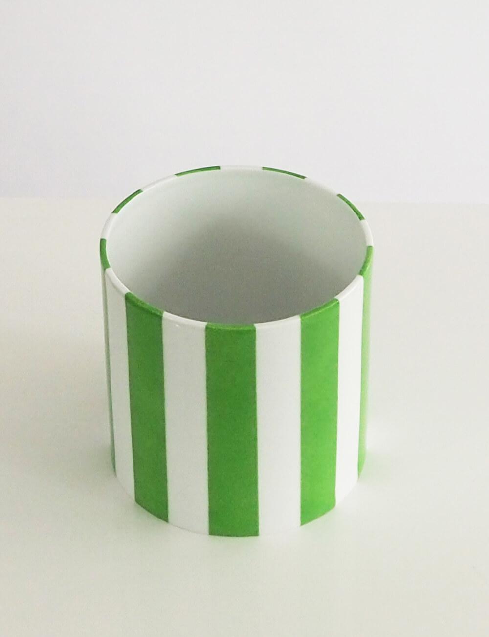 Vase vert prairie porcelaine limoges