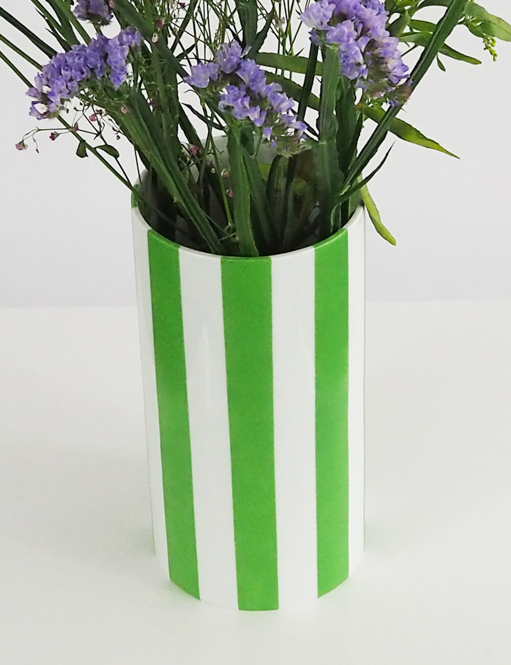 Vase vert prairie porcelaine limoges