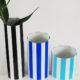 Vases trio noir bleu azur bleu ciel