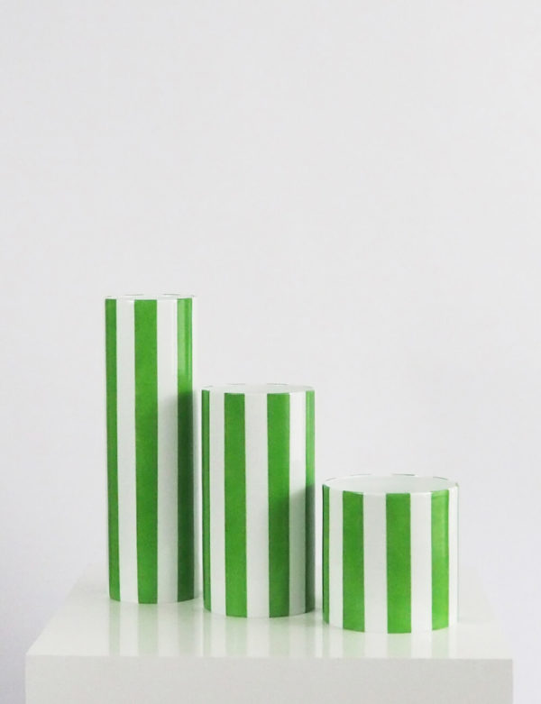 Vases trio vert prairie