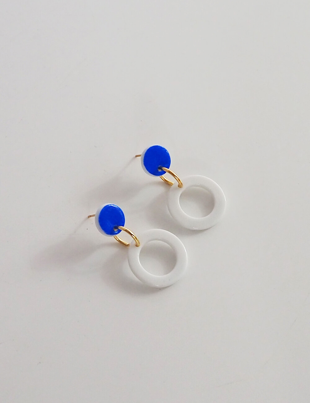 Boucles d'oreilles paris bleu azur