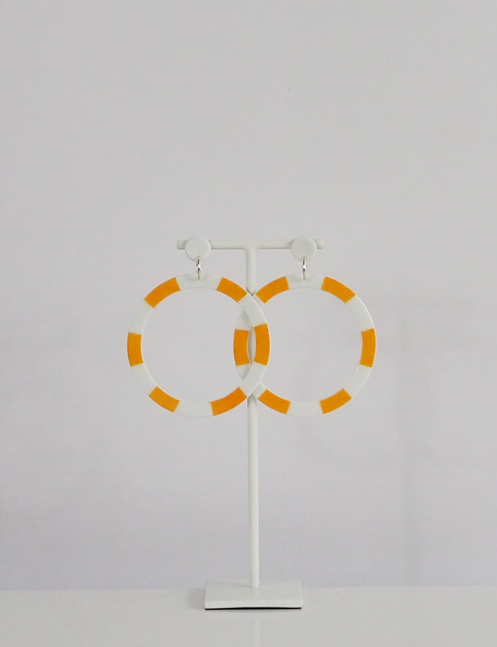 Boucles d'oreilles new york jaune oranger