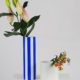 Vases duo bleu azur et blanc