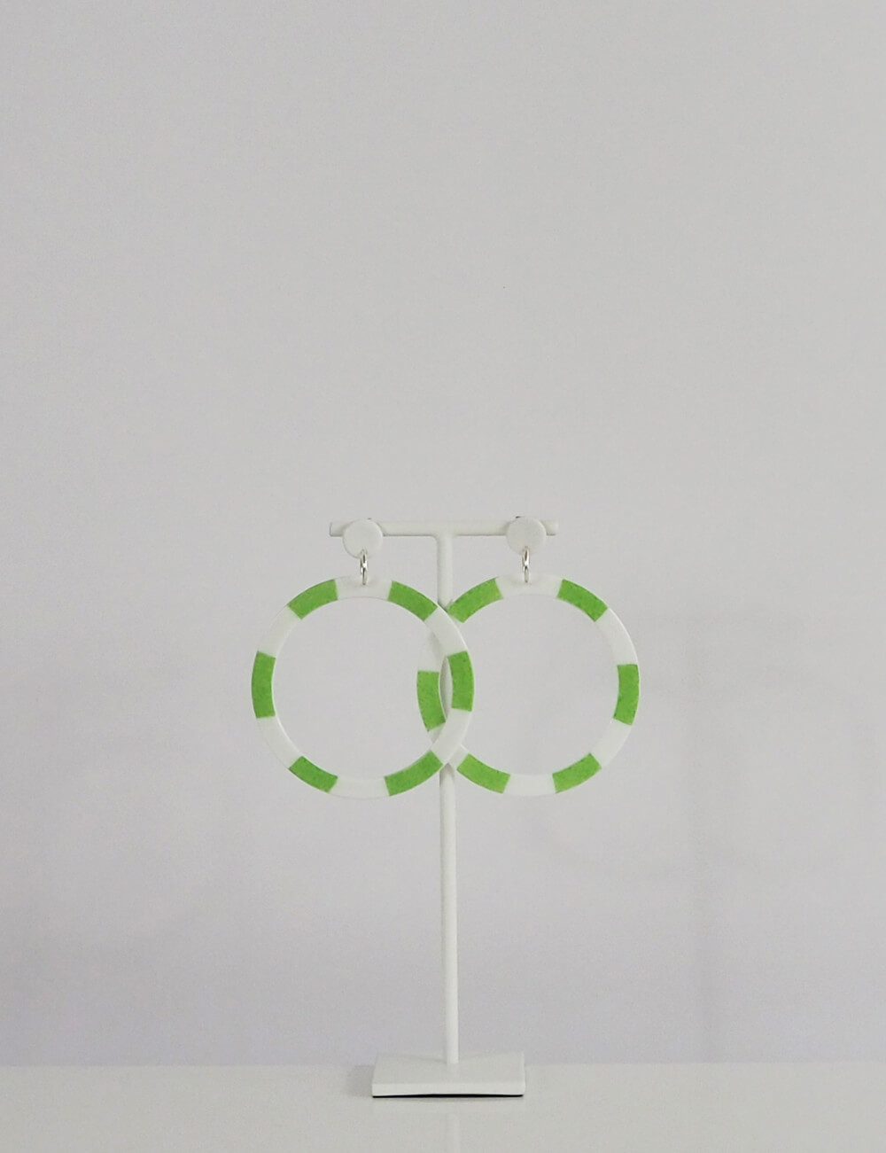 Boucles d'oreilles new york vert prairie