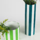 Vases duo vert prairie et vert turquoise