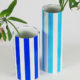 Vases duo bleu azur et bleu clair