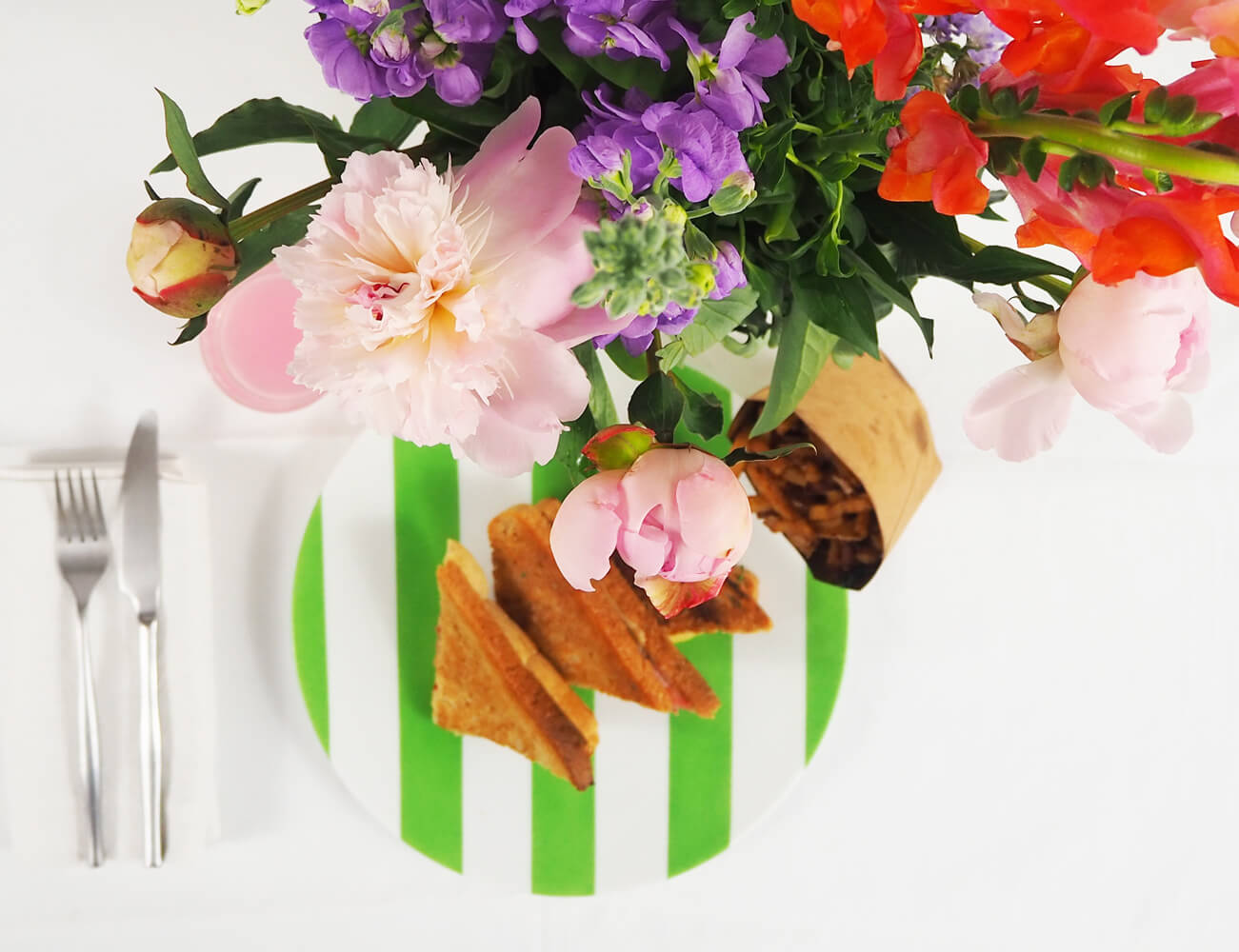 Assiette dîner vert prairie