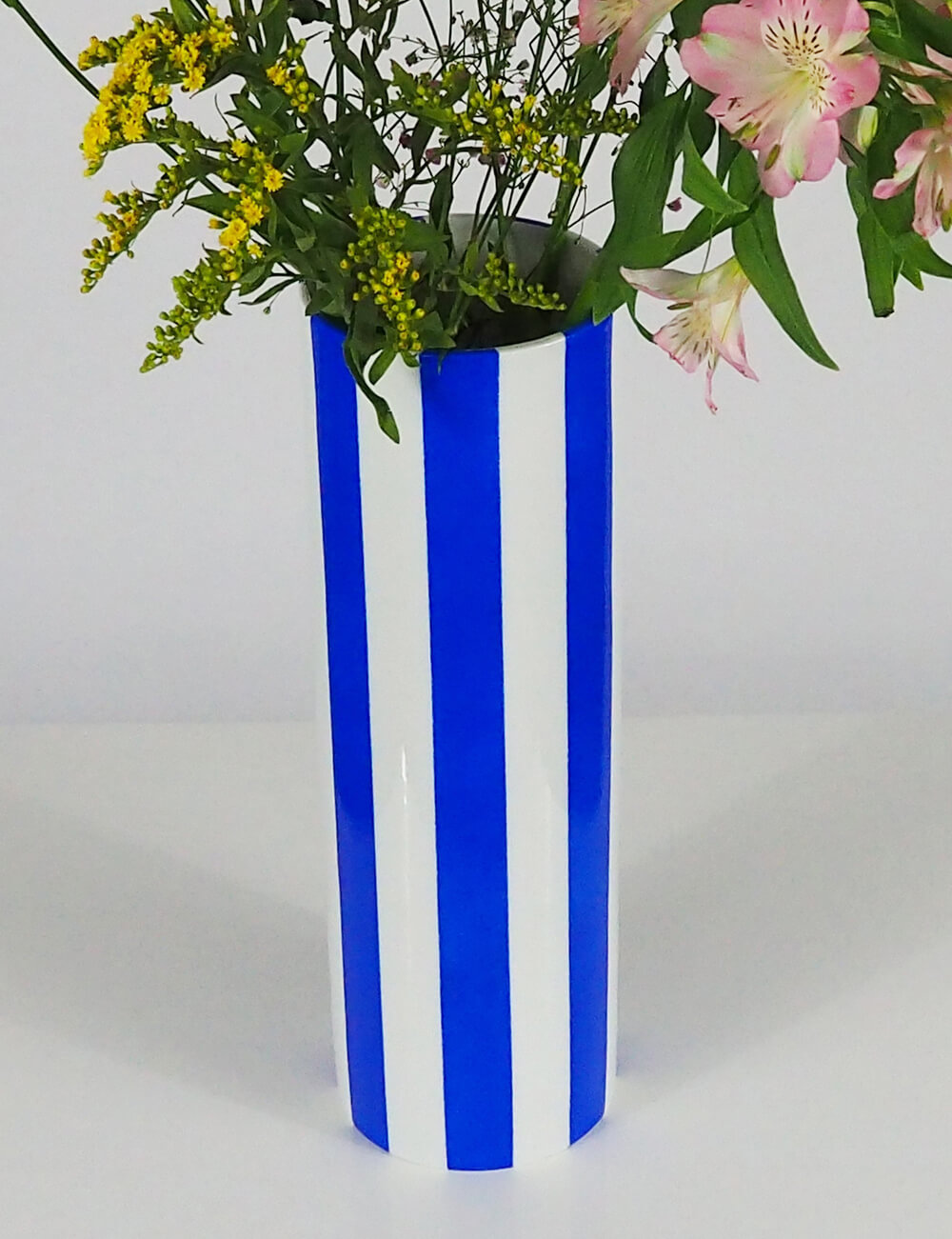 Vase bleu azur porcelaine limoges