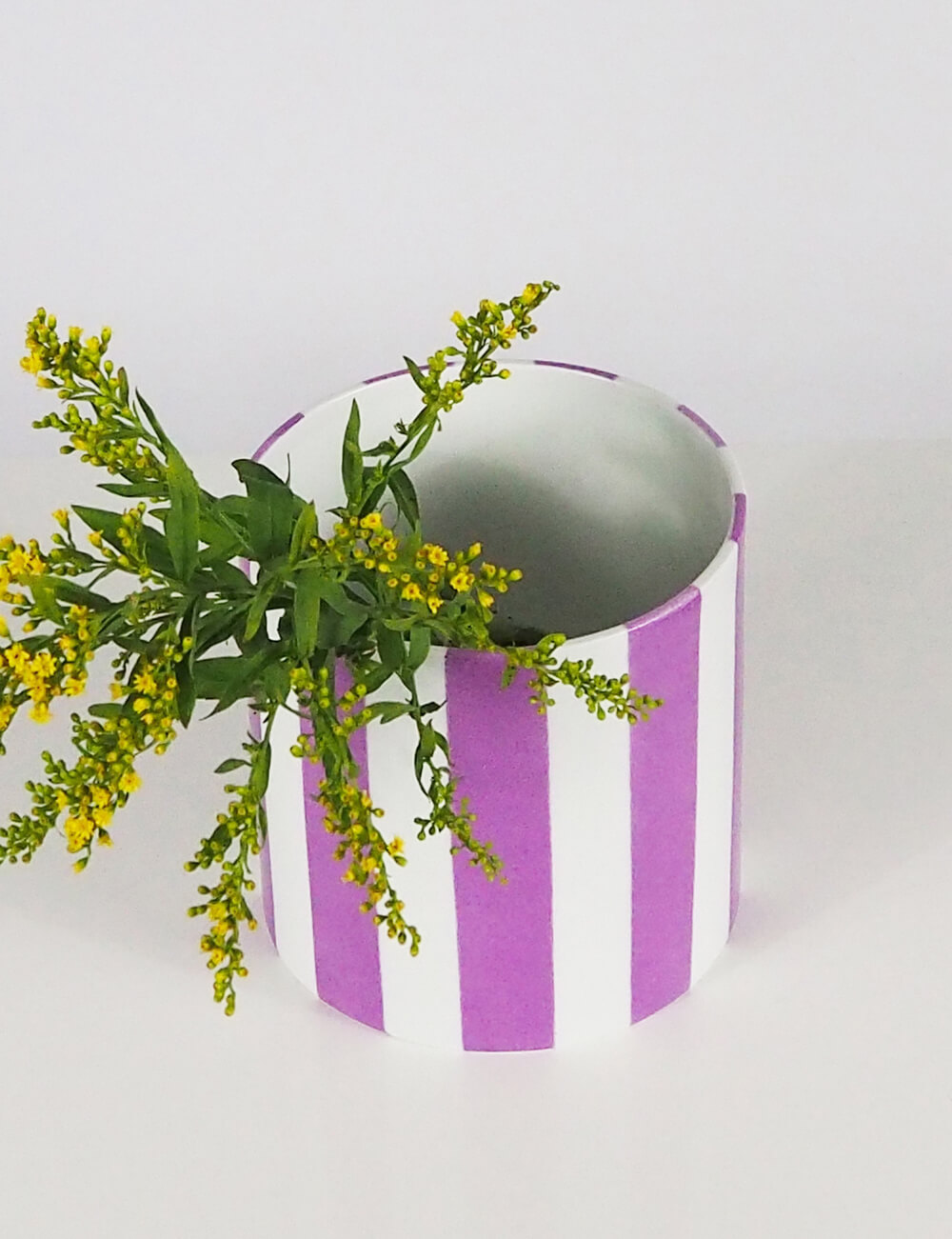 Vase violet porcelaine limoges